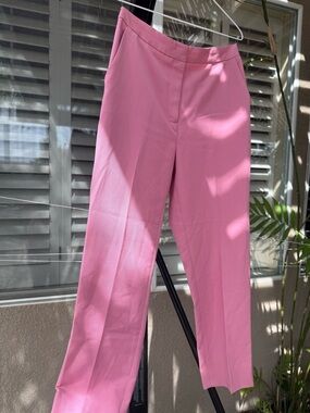 Topshop Barbie Pink Tailored Straight-Leg Pantsuit